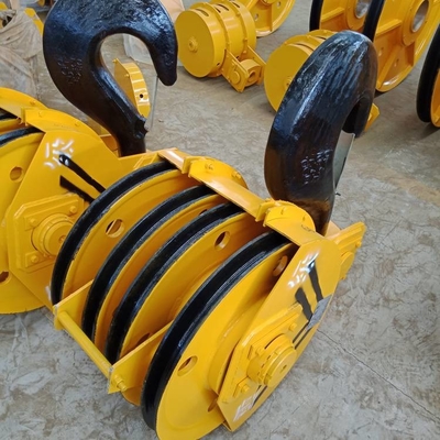 鋳物場の物質的なフック ブロック小型持ち上がるクレーンは32トンを引っ掛ける
