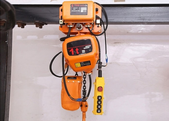 モーターを備えられたトロリー タイプ電気チェーン起重機リモート・コントロールの1.5トン