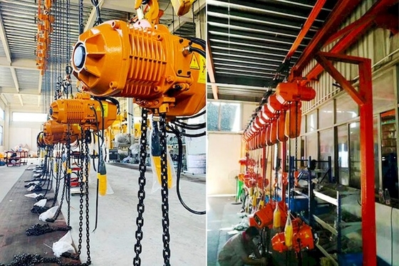 セリウムISO産業220-690V 2トンのトロリーが付いている電気チェーン起重機